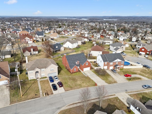 birds eye view of property featuring a residential view