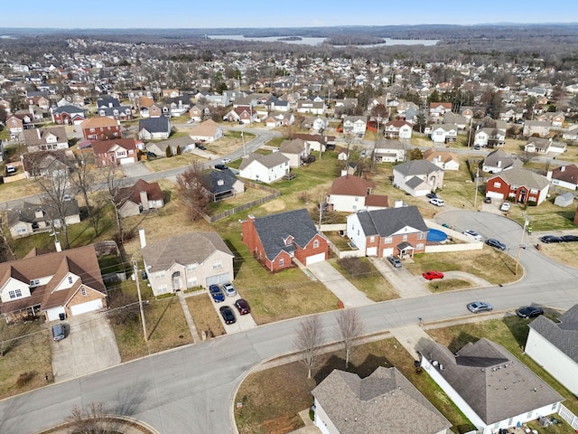 bird's eye view featuring a residential view