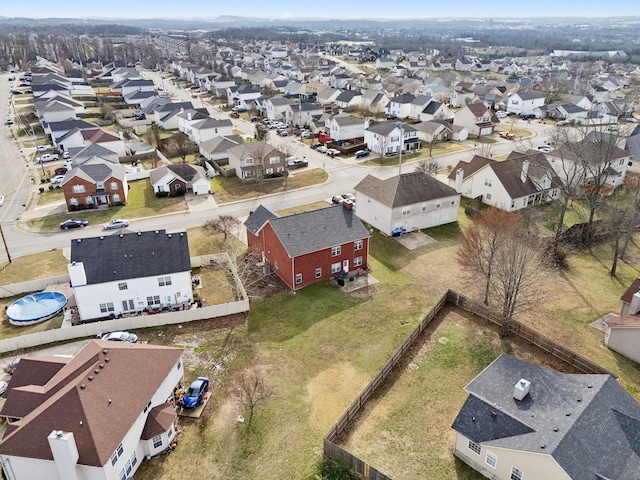 aerial view featuring a residential view