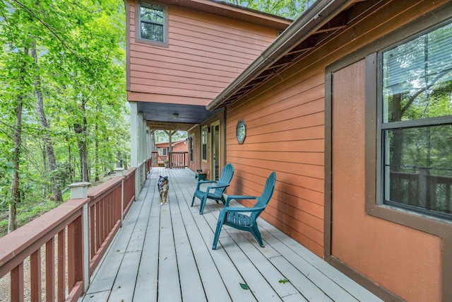 view of wooden terrace