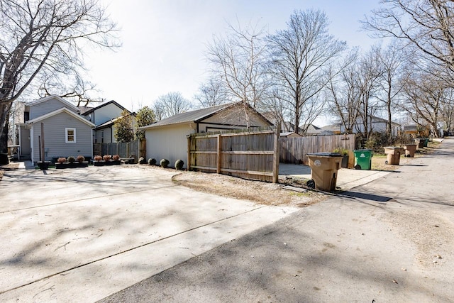 view of front of home with fence