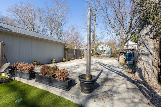 view of patio / terrace with fence