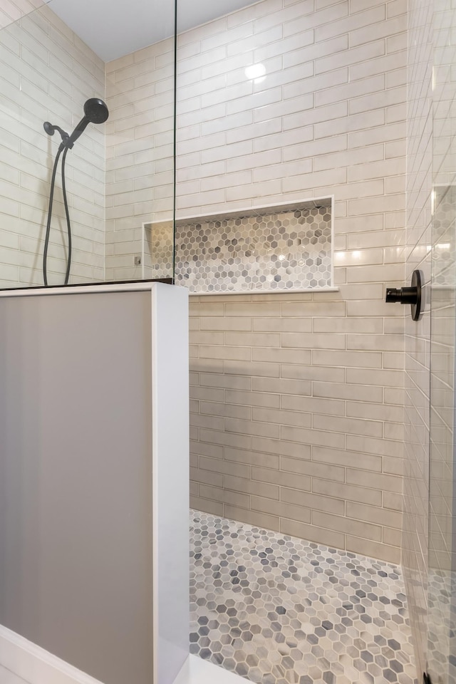 bathroom with walk in shower