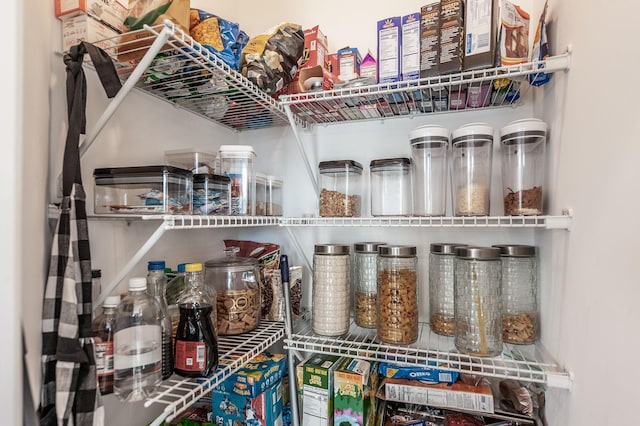 view of pantry