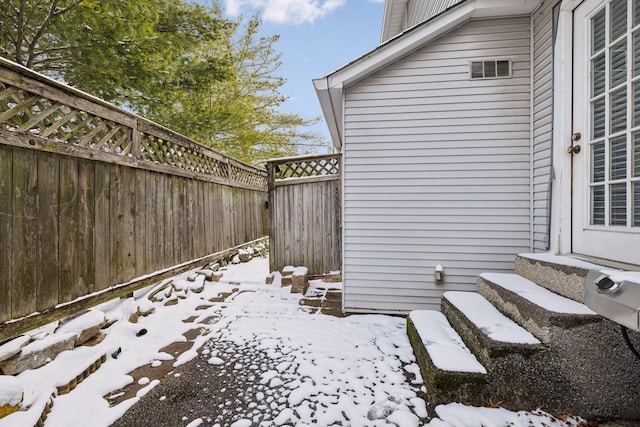 107 Sylvan Glen Ct, Nashville, TN 37209 - yard layered in snow featuring fence