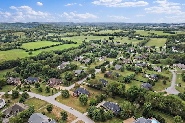 aerial view featuring a residential view