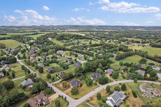 bird's eye view with a residential view