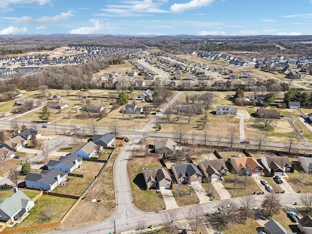 birds eye view of property featuring a residential view