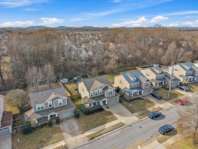 birds eye view of property featuring a residential view