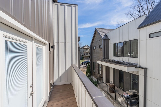 balcony with area for grilling