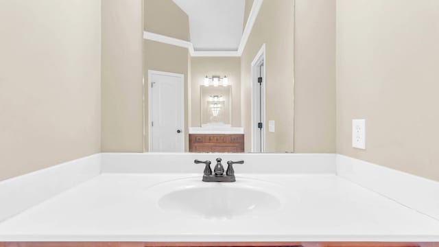 1108 City View Ter, Chattanooga, TN 37421 - bathroom featuring vanity and crown molding