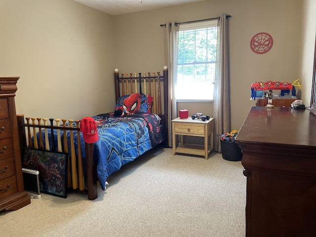 bedroom with carpet floors