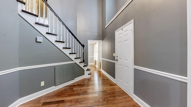 830 Motlow College Rd, Normandy, TN 37360 - foyer entrance featuring a towering ceiling, wood finished floors, and stairs