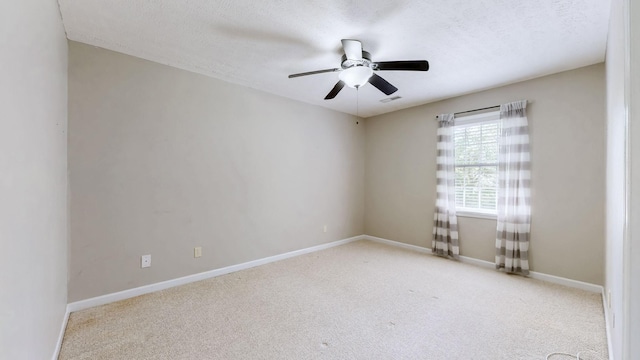 830 Motlow College Rd, Normandy, TN 37360 - unfurnished room with a ceiling fan, carpet, and a textured ceiling