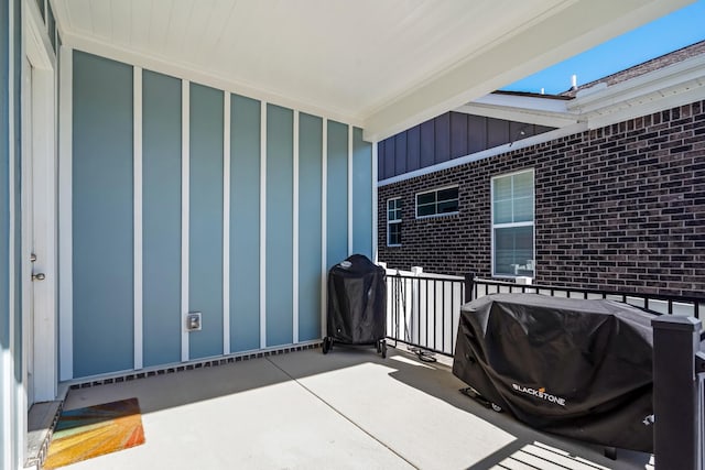 view of patio / terrace featuring area for grilling