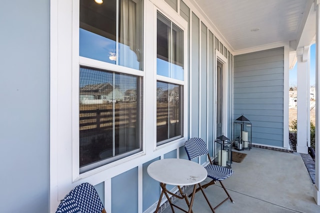 view of patio / terrace with a porch