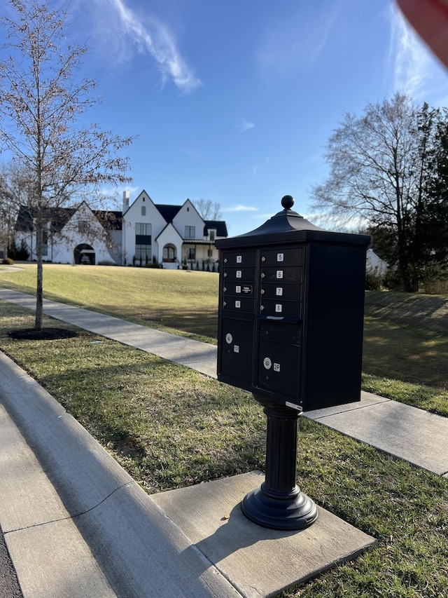 details featuring mail area