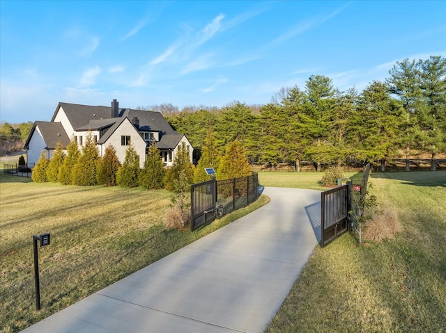 105 Stillwind Ct, Nolensville, TN 37135 - exterior space with fence, a lawn, and a gate