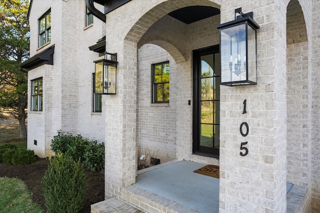 105 Stillwind Ct, Nolensville, TN 37135 - doorway to property with brick siding
