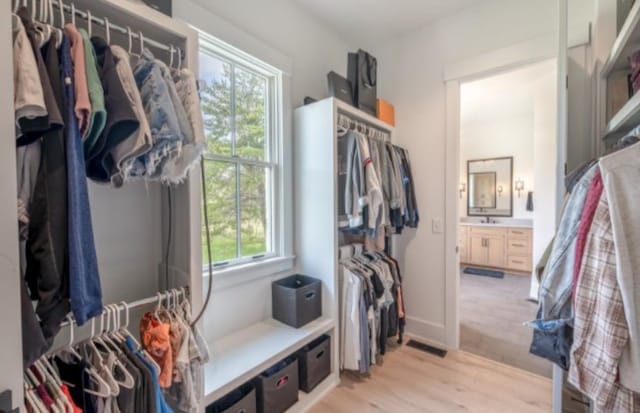105 Stillwind Ct, Nolensville, TN 37135 - walk in closet featuring light wood finished floors and visible vents