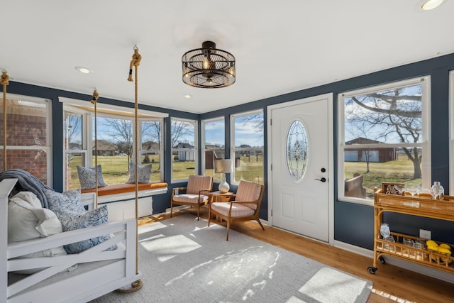 view of sunroom / solarium