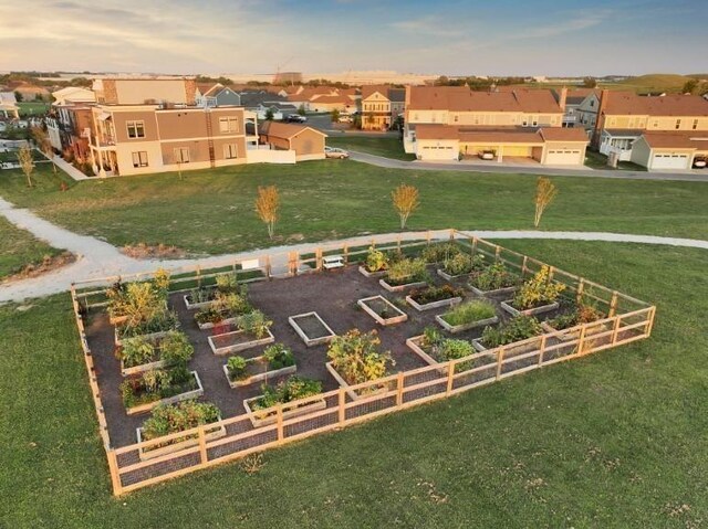 birds eye view of property featuring a residential view