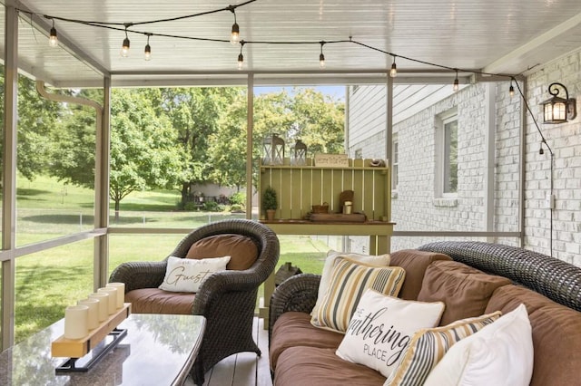 view of sunroom