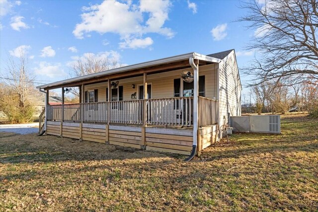 view of front of home with a porch