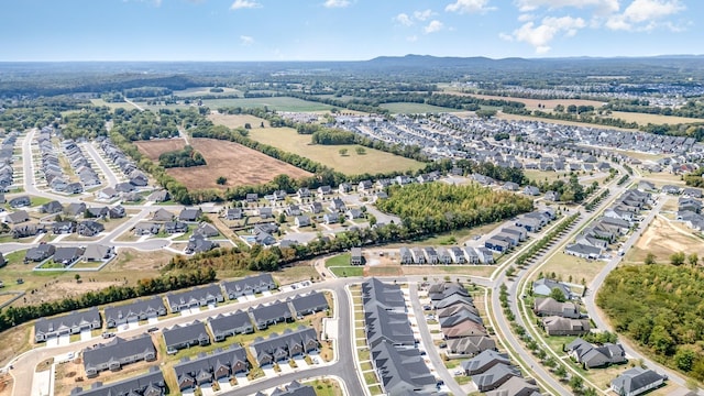 bird's eye view with a residential view