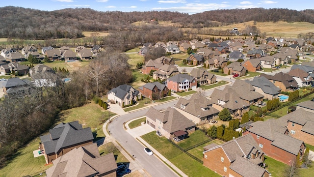 aerial view featuring a residential view