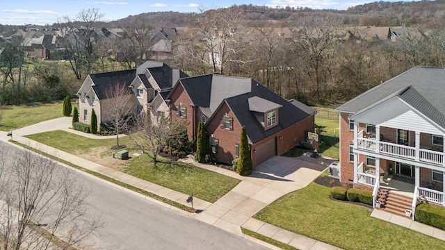 drone / aerial view featuring a residential view