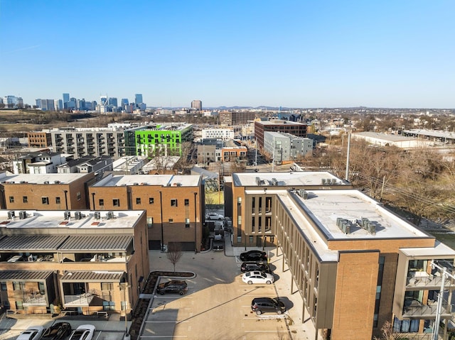 bird's eye view featuring a city view