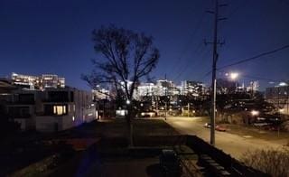 view of street with a view of city lights