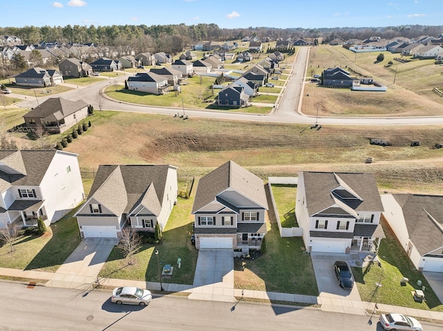 drone / aerial view featuring a residential view