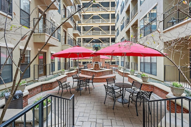 view of patio / terrace featuring outdoor dining space