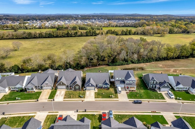 bird's eye view featuring a residential view