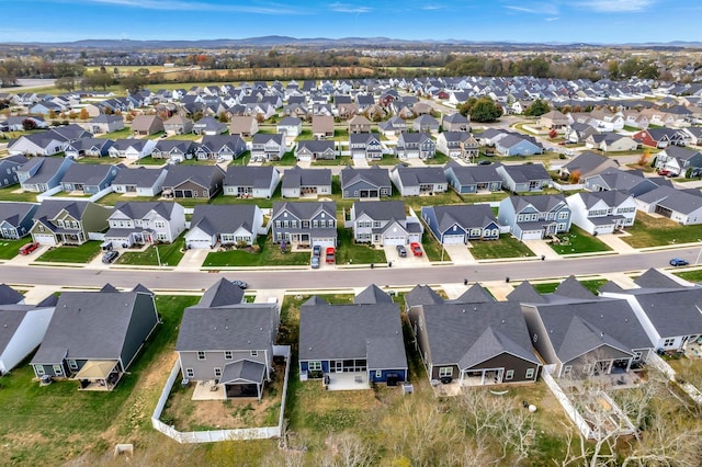 birds eye view of property featuring a residential view