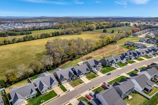 bird's eye view featuring a residential view