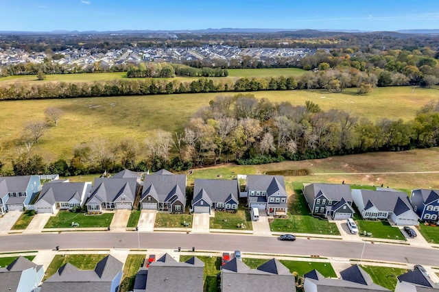 bird's eye view featuring a residential view