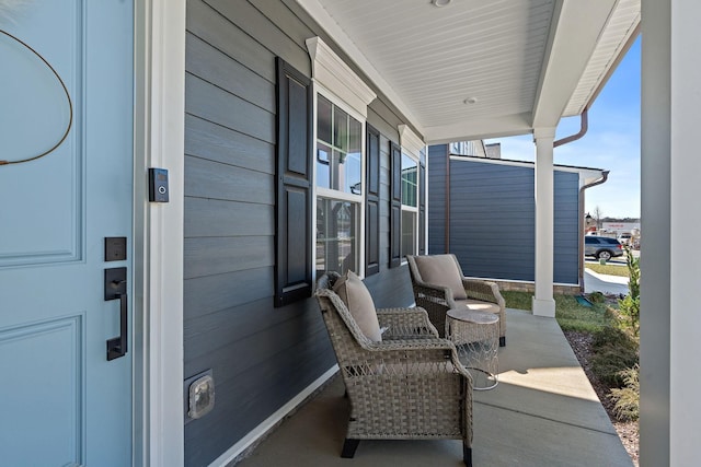 view of patio with covered porch