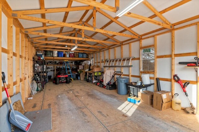 storage area with a garage