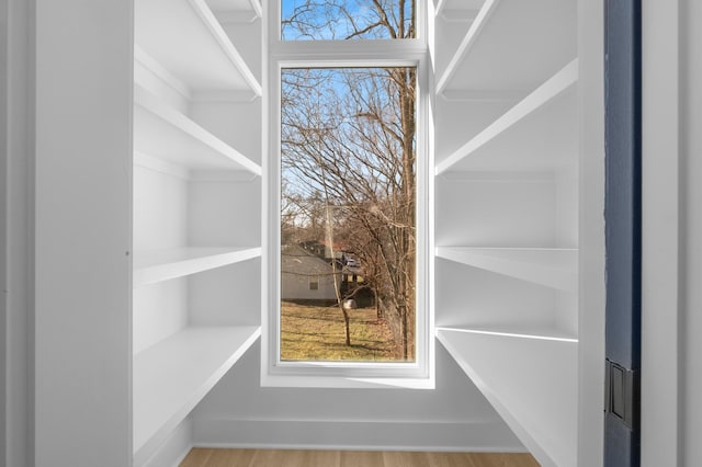 interior space featuring wood finished floors