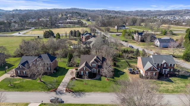 bird's eye view with a residential view