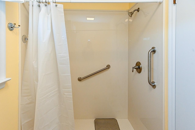 full bath featuring a shower stall