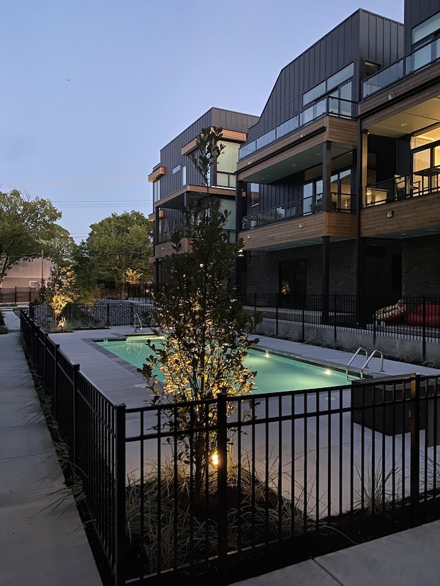 pool with fence