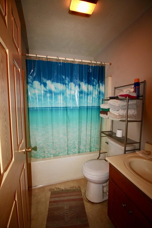 798 Buffalo Valley Rd, Cookeville, TN 38501 - bathroom with toilet, tile patterned flooring, shower / bath combo, and vanity