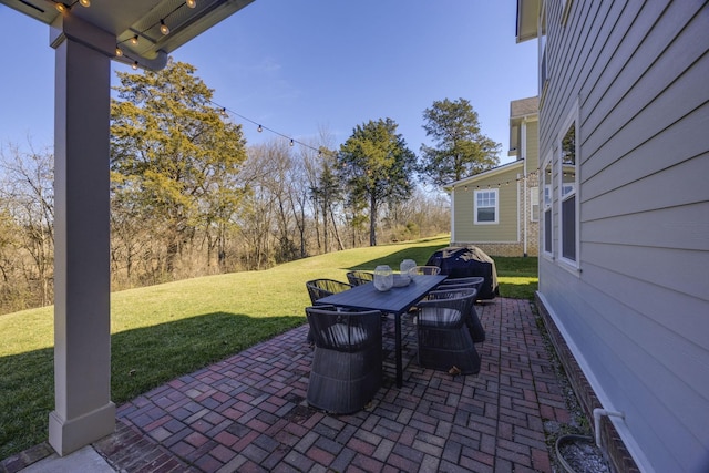 view of patio / terrace featuring outdoor dining space