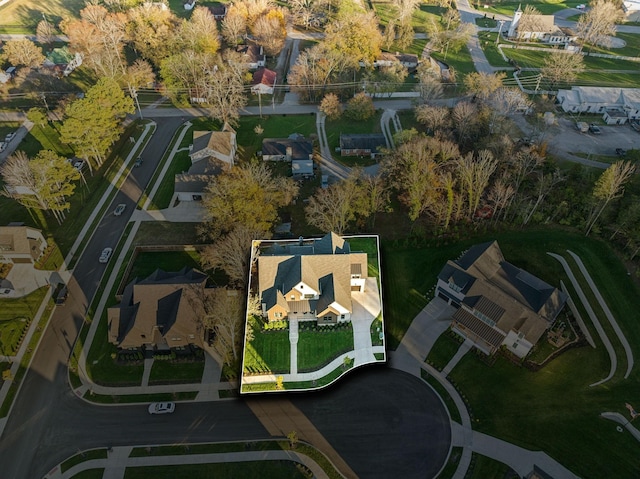 drone / aerial view featuring a residential view