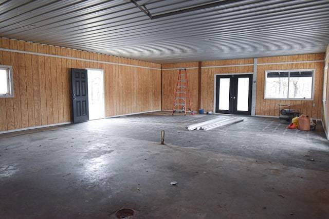 misc room with concrete flooring and plenty of natural light