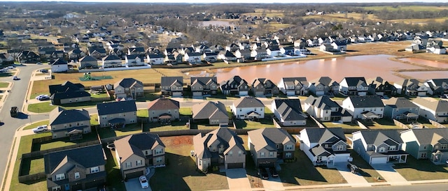 drone / aerial view with a residential view